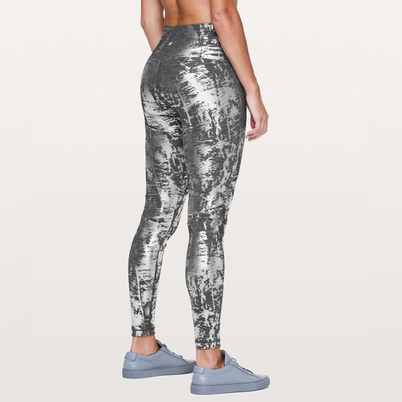 Lululemon Wunder Under Hi-Rise Leggings Full-On Luxtreme Brindle Shine Foil 28” - Picture 6 of 8